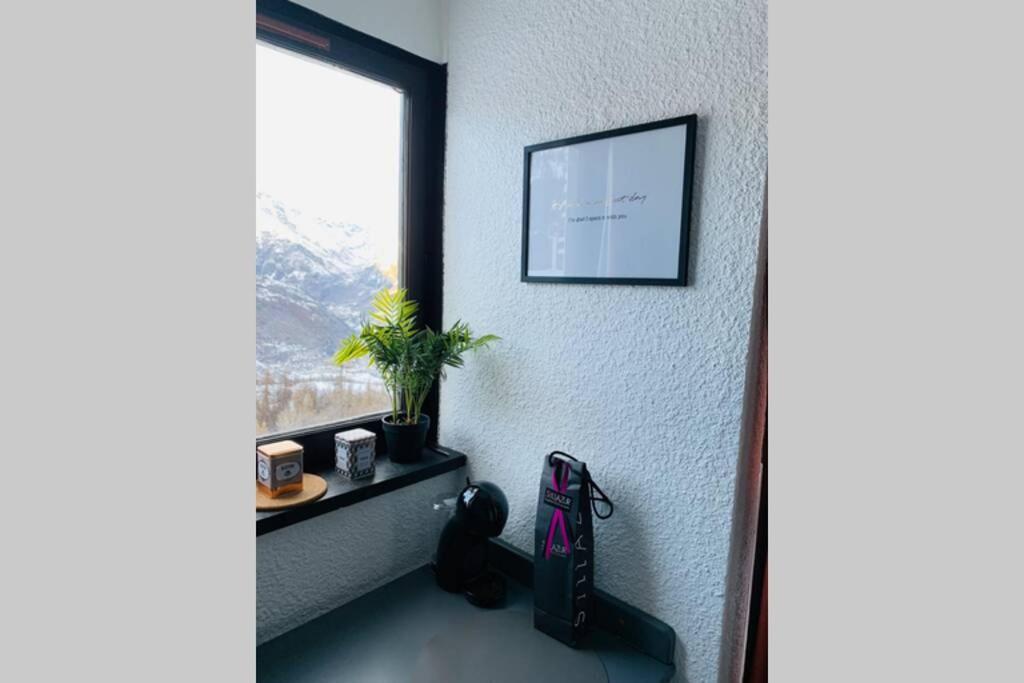 Studio 1600 Pied Des Pistes Avec Magnifique Vue Puy-Saint-Vincent Exteriér fotografie