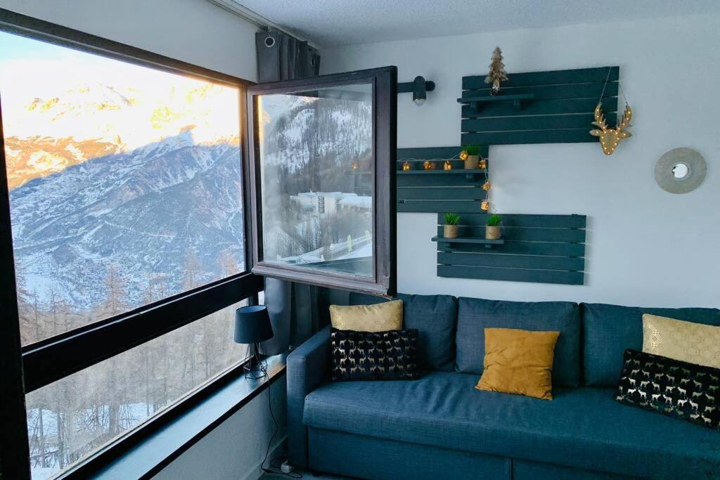 Studio 1600 Pied Des Pistes Avec Magnifique Vue Puy-Saint-Vincent Exteriér fotografie